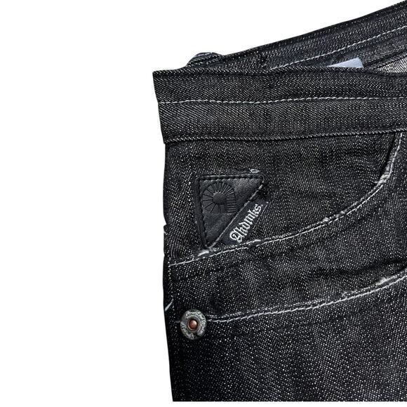 Akdmks Jeanius House Rhinestone Dark Wash Wide Leg Jeans - Picture 8 of 11